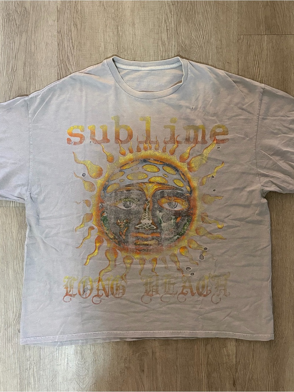 Urban Outfitters Distressed Sublime Long Beach Oversized Graphic Tee